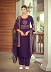 Nikhaar By Woodee Slub Rayon Kurti With Bottom Dupatta